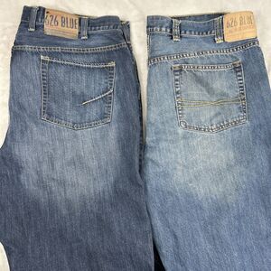 626 Blue Jeans Mens Lot 48x32 Blue Relaxed Fit Denim Straight Leg Medium Wash